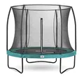 Produktbild: Salta Comfort Edition – ⌀183/213/251/305/366/396/427cm - TÜV geprüft – Schwarz/Grün/Pink - rundes Outdoor Trampolin, Gartentrampolin - Set mit Sprungmatte, Sicherheitsnetz, Federn, Randabdeckung