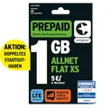 Produktbild: congstar Prepaid ALLNET XS SIM-Karte ohne Vertrag –1 GB im D-Netz Qualität für Wenigsurfer I 5G mit 25 Mbit/s, 10€ Startguthaben, Telefon & SMS Flat in alle dt. Netze, EU-Roaming inkl., ohne Vertrag.