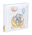 Produktbild: IDEAL TREND Cat & Bears Fotoalbum 30x30 cm 100 weiße Seiten Baby Kinder Foto Album Fotobuch: Farbe: Elefant & Moon