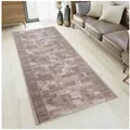 Produktbild: Tapiso Läufer Anti Rutsch, rechteckig, Höhe: 6 mm, Rutschfest Brücke Flur Küche Wohnzimmer Korridor Meterware beige|grau 67 cm x 140 cm x 6 mm