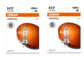 Produktbild: 2X OSRAM H7 12V 55W Glühlampe Fernscheinwerfer PX26d 64210 Autolampe Halogen Kfz