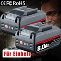 Produktbild: 2x 18v 8,0Ah Ersatzakku Für Einhell Akku 18V Power X-Change PXC Li-Ion LED 3-LED