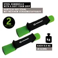 Produktbild: Schildkröt Fitness Soft-Hanteln grün Set 2x0,5kg im Carrybag