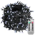 Produktbild: Monzana® 200 LED Lichterkette 20m Weihnachtsbaum Außen Innen Timer 8 Modi Dimmbar Fernbedienung IP44 Fenster Deko Weihnachten Beleuchtung Kaltweiß