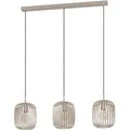Produktbild: Hängelampe Romazzina, Esstisch Pendelleuchte 3-flammig, Esszimmerlampe aus Metall in Sandfarben, Hängeleuchte mit E27 Fassung - Eglo