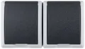 Produktbild: REV Ritter AP-Steckdose AquaForm 10221 | 2-fach waagerecht | spritzwassergeschützt IP44 | 16A 250V | Kunststoff | grau