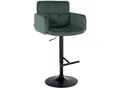 Produktbild: CLP Barhocker Los Angeles Samt Höhenverstellbarer Barstuhl Mit Drehbarem Sitz Bistrohocker Mit Metallgestell Und Fußstütze