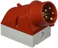 Produktbild: Mennekes (Unternehmen) 101200041 Knöpfen Wandmontage, Steckdosen CEE, 400 V, 50–60 Hz, 16 A, 5-polig, IP 44, 10 Paket, rot