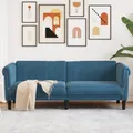 Produktbild: Sofa 3-Sitzer Blau Samt