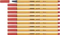 Produktbild: Fineliner - STABILO point 88 - Pack of 10 - Red