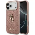 Produktbild: Guess - Fixed Glitter Big 4 Metal Frame (GUHCP17XHG4SGCP) - iPhone 17 Pro Max - Pink (Apple iPhone 17 Pro Max) (62207809)