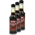 Produktbild: Heinz - 3er Pack Worcester Sauce in 150 ml Glasflasche (Würzsauce) - Worcestersauce zum Würzen und Verfeinern von Fleisch-, Fisch- und Gemüsegerichte