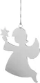 Produktbild: Fink Engelfigur Dekohänger, HOLYWORKER (1 St), Deko-Engel, Weihnachtsdeko aus Edelstahl, poliert, Höhe ca. 21 cm