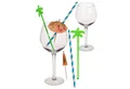 Produktbild: Out of the Blue Cocktailglas Cocktailgläser Set mit Papierschirmchen Trinkhalm Untersetzer, 10-tlg., Glas, für 2 Personen