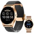 Produktbild: SMARTWATCH XCOAST JOLI XC PRO Diamantschwarz + Zusatzarmband in Roségold - Schwarz/Gold