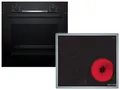 Produktbild: Bosch HBD230CR63 Set Pyrolyse-Backofen HBA510BA3 + Glaskeramikkochfeld PKE645BA2E