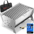 Produktbild: Grill | Mobiler SteckGasgrill – Tragbarer Edelstahlgrill mit Stecksystem – Ga...