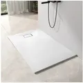 Produktbild: EMKE Duschwanne EMKE Duschwanne Duschtasse Flach Anti-Rutsch SMC Ablaufgarnitur weiß 120 cm x 90 cm x 2.6 cm