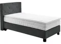 Produktbild: Boxspringbett, grau (anthrazit), B:115cm L:210cm, Bezug: 100% Polyester, WESTFALIA SCHLAFKOMFORT, Komplettbetten, Boxspringbett, wahlweise mit Topper