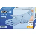 Produktbild: Hygostar 2706 Nitrilhandschuhe Safe Light blau Gr. 7/S puderfrei