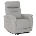 Produktbild: M MCombo Relaxsessel mit Liegefunktion, Fernsehsessel Elektrisch Verstellbar, TV Sessel mit 160° Liegefunktion, Recliner Chair, USB & Seitentasche, Sessel Wohnzimmer Relax, 7077 (Hellgrau)