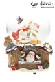 Produktbild: ELLUG Spieluhr Aufziehbare Schneekugel-Spieluhr 100mm, H: 15cm, mit Schneewirbel und Weihnachtsmusik