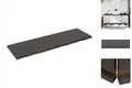 Produktbild: Waschtischplatte Dunkelgrau 160x50x4 Cm Massivholz Behandelt