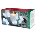 Produktbild: Konstsmide LED Dekolichterkette, Schneebälle, 20 kalt weiße Dioden, batteriebetrieben, Innen, transparentes Kabel, 3 x AA 1.5V (exkl.) - 3166-203