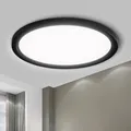 Produktbild: LQWELL® Deckenleuchte LED Deckenlampe, IP44 Wasserfest Badlampe Rund Flach 18W 6000K 1600LM Modern Schlicht Lampe Dünn für Wohnzimmer Badezimmer Schlafzimmer Küche Balkon Keller Büro, 220 * 24mm