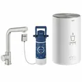 Produktbild: Grohe Red Duo Starter Kit 30339DC1 Mono-Armatur Supersteel inkl. Boiler Größe M