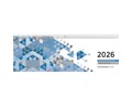 Produktbild: ZETTLER Schreibtischkalender Tischquerkalender 116 29,6x9,9cm 1 Woche/2 Seiten blau 2026