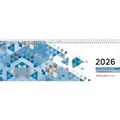 Produktbild: Tischquerkalender blau 2026 - 29,6x9,9 cm - 1 Woche... | Buch | Zustand sehr gut