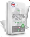 Produktbild: Welldora ǀ 2er-Set Milbenbezug Kissen 80x80 ǀ Allergiker Kissenbezug f