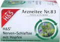Produktbild: H&S Arzneitee Nr.83 Nerven- und Schlaftee mit Hopfen, 20 St. Beutel