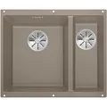 Produktbild: BLANCO SUBLINE 340/160-U Unterbauspüle / SILGRANIT / Muskat / Hauptbecken links / Stopfen - Braun