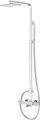Produktbild: Steinberg Serie 120 Duschsystem, Handbrause, Kopfbrause eckig, mit Verbrühschutz, 12027201