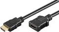 Produktbild: goobay HDMI High-Speed-Verlängerungskabel mit Ethernet (4K @60Hz), HDMI-Kabel Stecker auf Buchse, HDMI-Verlängerung UHD für PS5/Xbox/Laptop/Monitor etc. / 0,5 Meter, 61306