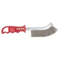 Produktbild: wolfcraft Edelstahl-Handdrahtbürste mit Kunststoffgriff - für Edelstahl, Metall, NE-Metall I Entrosten und Reinigen - 2717000