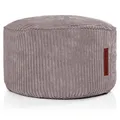 Produktbild: Green Bean® Indoor Sitzhocker Pouf 45x25cm EPS-Perlen Füllung & Cordstoff Kuschelig Weich Waschbar - Drinnen Bodenkissen Liegekissen Sitzkissen Sitzhocker Relax-Sessel Kinder Erwachsene Stoff Grau