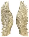 Produktbild: Kobolo Wanddekoration ANGELO aus Metall - Engelsflügel Set goldfarben 2 Stück - Wandkunst für Eleganz & Stil -Wandschmuck für Wohnzimmer, Schlafzimmer & Büro - Kreativ hochwertige Wandverzierung