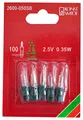 Produktbild: Konstsmide 2600-050SB Ersatzbirne / für Minilichterketten / 2,5V, 0,35W / 5er Blister / Steckfassung, grün
