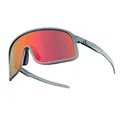 Produktbild: ROCKBROS Fahrradbrille Sonnenbrille winddichte Outdoor Sport Fahrrad Sportbrille Polarisiert (Dunkelgrau-rot)