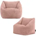 Produktbild: icon Sitzsack, Pink, Textil, 100 L, 1-Sitzer, Freiform, 55x44x55 cm, Hergestellt in Deutschland, Oeko-Tex® Standard 100, Reach, Wohnzimmer, Hocker, Sitzsäcke, Kindersitzsäcke