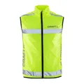 Produktbild: Craft Windweste Visibility Vest (Gr.S-XXL), Warnweste Unisex mit Reißverschluss, Fahrradweste, Laufweste, Reflektierend, XL