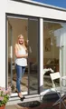 Produktbild: Insektenschutzrollo für Balkon- und Terrassentüren, Fliegengitter mit Alu Rahmen, SCHELLENBERG, mit Bohren, verschraubt, zum Aufschieben oder Zuziehen, 160 x 225 cm in anthrazit und weiß