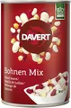 Produktbild: Davert Bohnen Mix Konserve, mit Kidneybohnen, weißen Riesenbohnen, Kichererbsen und weißen Bohnen, Bio, 6 x 400g