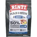 Produktbild: Rinti Max-i-Mum Adult Huhn 50% 4 kg - getreidefreies Trockenfutter für Hunde