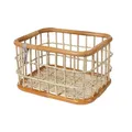Produktbild: Basil Fahrrad Korb Green Life Rattan L 46x35x28cm Natur Braun Weitmaschig