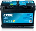 Produktbild: EXIDE EK720 STOP & START AGM Starterbatterie 72Ah 12V 760A AGM DIN/ISO L3