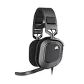 Produktbild: Corsair HS80 RGB USB Gaming-Headset mit Dolby Audio 7.1-Surround-Sound (Mikrofon in Broadcast-Qualität, Ohrmuscheln aus Memory-Schaumstoff, Hi-Fi-Sound, Robuste Konstruktion) Karbon, Schwarz